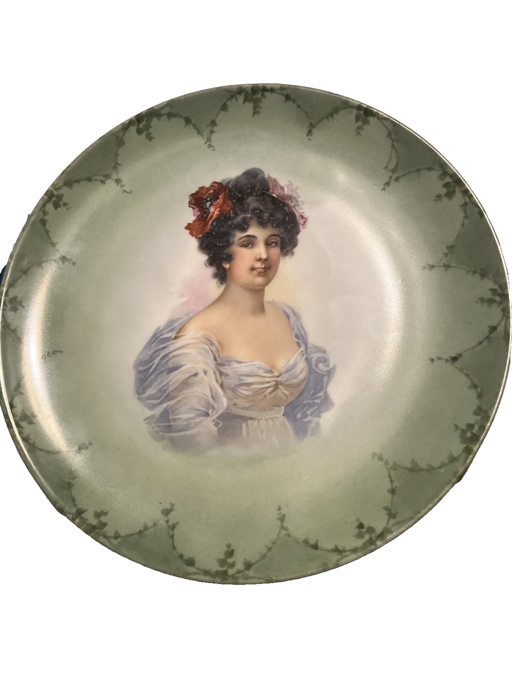 Haviland France Portrait Cabinet Plate Antique 9"